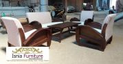 Jual Set Kursi Tamu Sedan Kayu Jati Model Unik