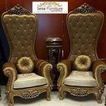 Kursi Raja Dan Ratu Desain Ukir Mewah