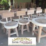 Jual Kursi Kayu Bulat Minimalis Solid Harga Murah