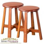 Jual Kursi Kayu Bulat Minimalis Solid Harga Murah