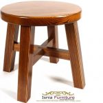 Jual Kursi Kayu Bulat Minimalis Solid Harga Murah