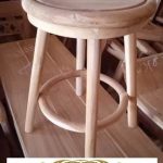 Jual Kursi Kayu Bulat Minimalis Solid Harga Murah