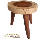 Jual Kursi Kayu Bulat Minimalis Solid Harga Murah