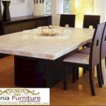 Meja Makan Granit Keramik Minimalis Mewah Terpopuler