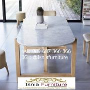 Set Meja Makan Jati Marmer Murah Berkualitas Terbaik