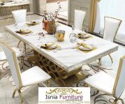 Jual Meja Makan Marmer Palembang Minimalis Terbaru