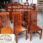 Jual Kursi Kayu Mahoni Solid Minimalis Kekinian