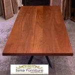 Jual Meja Kayu Mahoni Utuh Tebal Solid Terbaru
