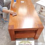 Jual Meja Kayu Mahoni Utuh Tebal Solid Terbaru