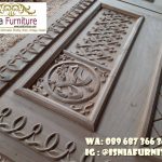 Jual Pintu Masjid Nabawi Kayu Jati Minimalis Solid