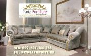 Sofa L Mewah Luxury Klasik Murah Kualitas Terbaik
