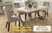 Jual Meja Makan Marmer Purwokerto Desain Minimalis Terjangkau