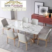 Jual Meja Makan Marmer 6 Kursi Desain Mewah Paling Dicari