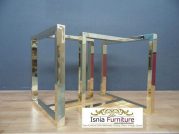 Jual Kaki Meja Stainless Gold Glossy Bentuk T Minimalis Best Seller