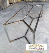 Jual Kaki Meja Makan Stainless Metallic Silver Mengkilap