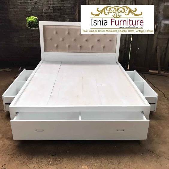 Jual Tempat Tidur Cat Duco Model Laci Minimalis Harga Terjangkau