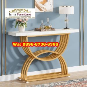 Meja Konsul Kombinasi Setengah Lingkaran