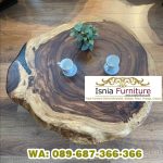 coffe table trembesi solid alami model terbaru