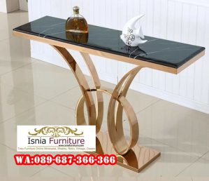Meja Konsul Stainless Lengkung