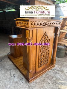 Mimbar Masjid Minimalis Dudukan