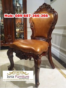 Kursi Makan Kayu Jati Busa Tebal