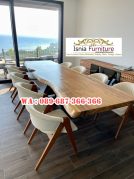 Meja Meeting Trembesi Kaki Besi Kota Bogor