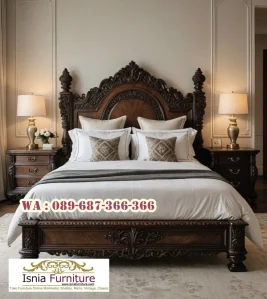 Tempat Tidur Ukiran Mewah