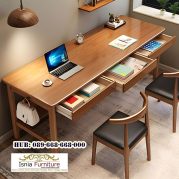 Meja Belajar Kayu Jati Modern