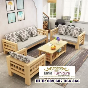 Set Kursi Tamu Minimalis Kayu Jati