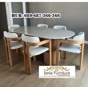 Set Meja Makan 6 Kursi