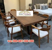 Meja Kayu Jati 10 Kursi