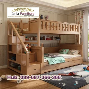 Tempat Tidur Jati Tingkat