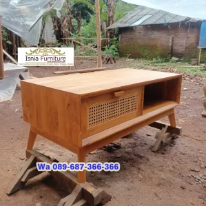 Meja Tamu Kayu Jati Sederhana