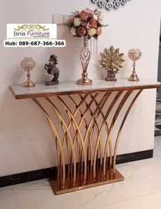 Jual Meja Konsul Stainless Gold