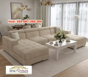 Kursi Sofa Putih Busa Tebal Elegant