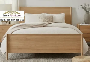 Jual Tempat Tidur Estetik Kayu Solid Sampang