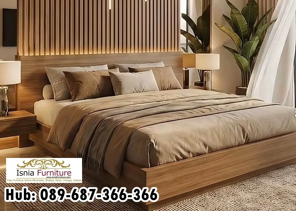 Jual Tempat Tidur Kayu Desain Estetik Tanah Abang