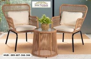 Kursi Teras Modern Rotan