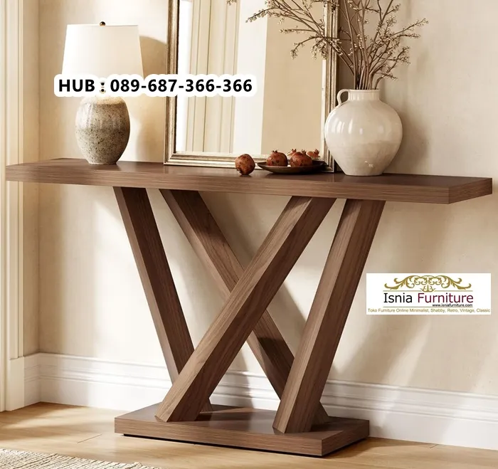 Meja Konsul Jati Minimalis Yogyakarta Model Terbaru