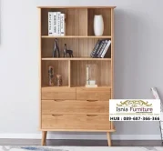 Jual Rak Buku Jati Sekat Harmoni
