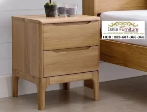 Nakas Minimalis Kaki Jenjang Jati Retro