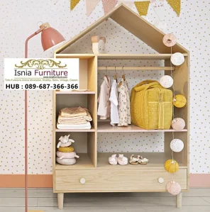 Jual Lemari Pakaian Anak Bentuk Rumah