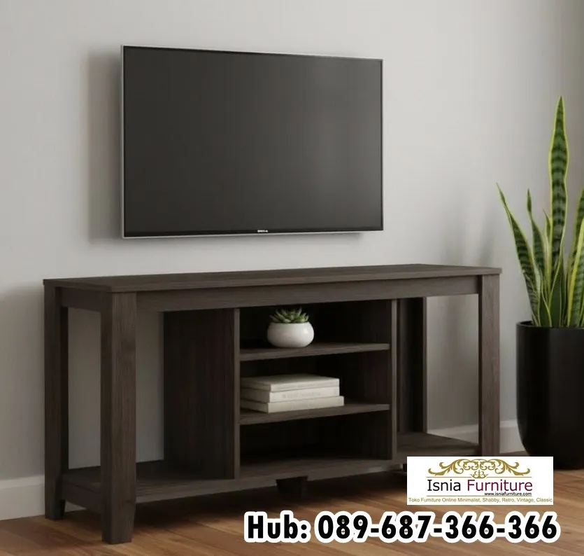Jual Meja Tv Material Kayu Jati Simple
