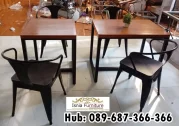 Meja Kursi Cafe Rangka Besi High Quality