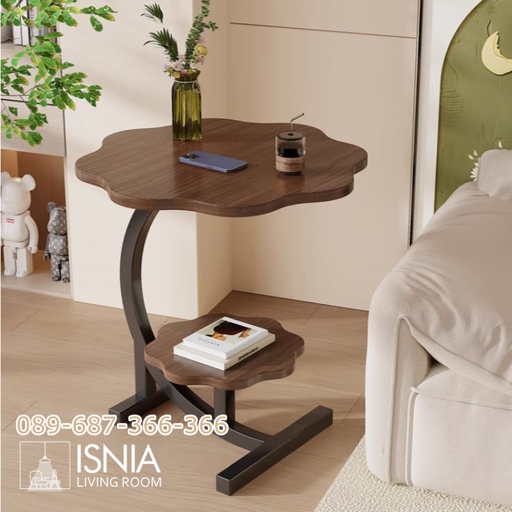 Meja sudut Aesthetic Model Bunga