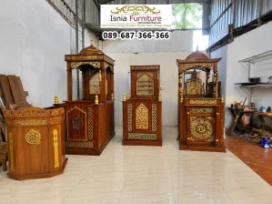 Mimbar Masjid Kota Bontang Siap Kirim