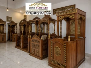 Mimbar Masjid Palangka Raya Kayu Jati