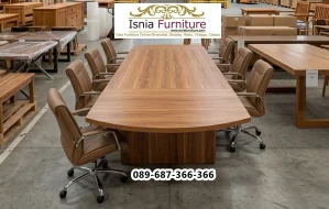 Jual Meja Meeting Kayu Jati Tangerang Minimalis – Kokoh Elegan & Berkualitas
