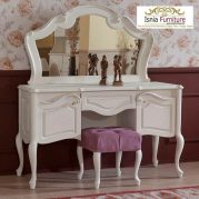 Set Meja Rias Klasik Putih Terbaru