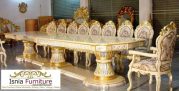Set Meja Makan Mewah Kayu Ukir Jepara